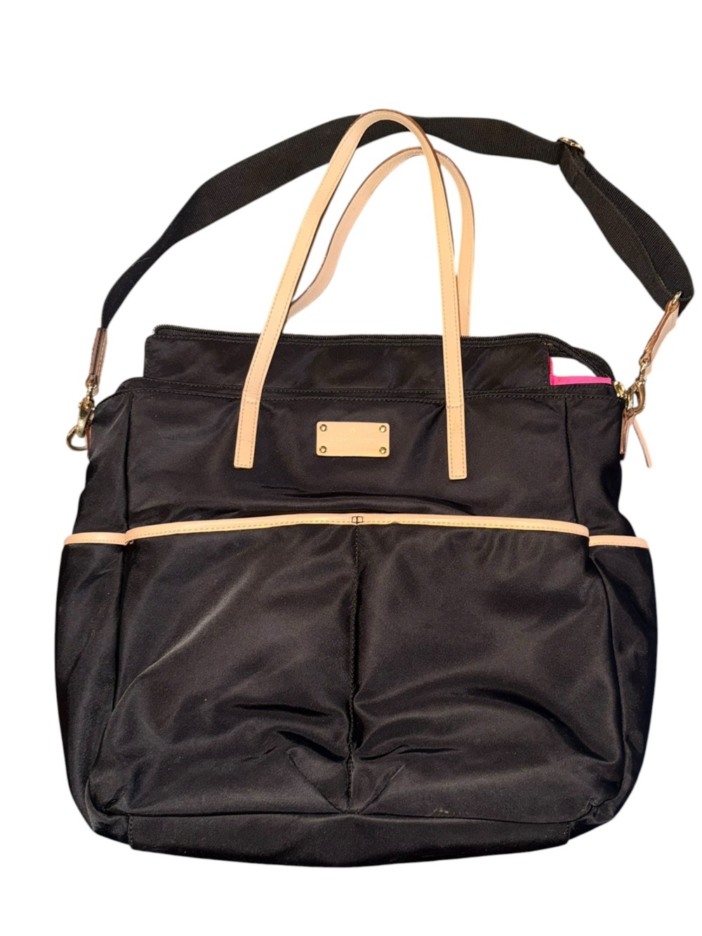 Kate Spade Honey Baby Bag Kennedy Park Black Nylon Diaper Bag - Picture 8 of 13